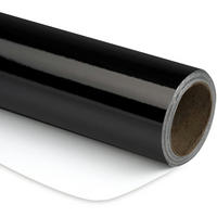 GESCHENKPAPIER Schwarz Metallic 44,5 cm x 10 m - Schwarz, Papier (4/44/4cm)