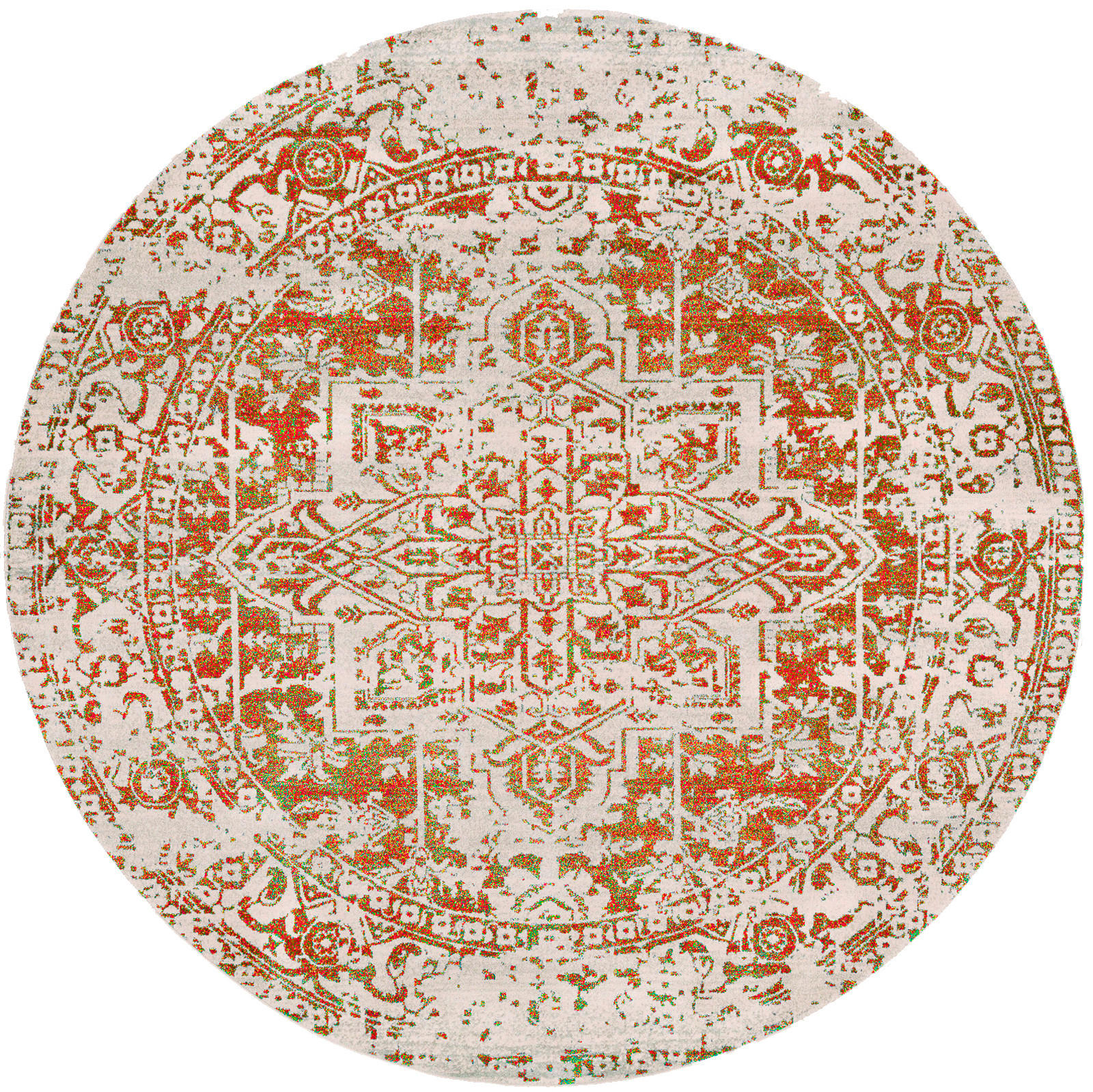 Livabliss Vintage-Teppich Orange 160x160 cm