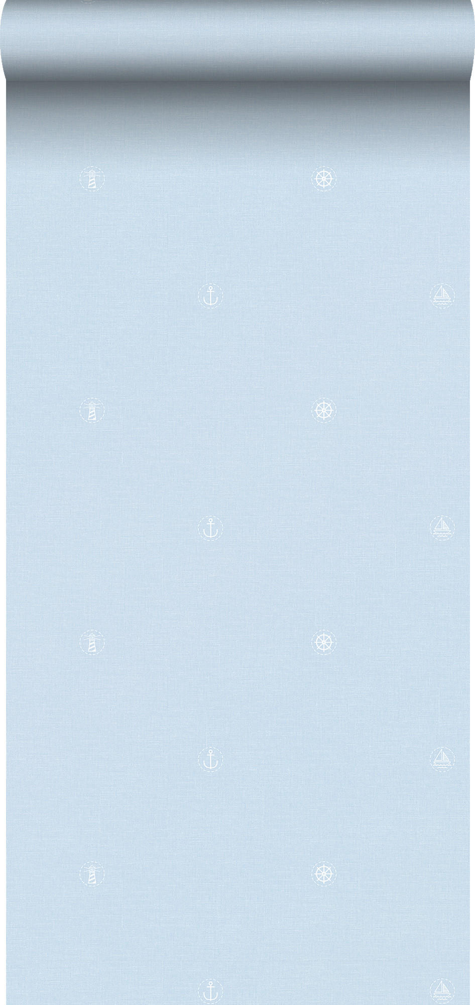 TAPETE Symbolen 53 cm x 10 m - Blau, Papier (53/0.1cm) - Sanders & Sanders