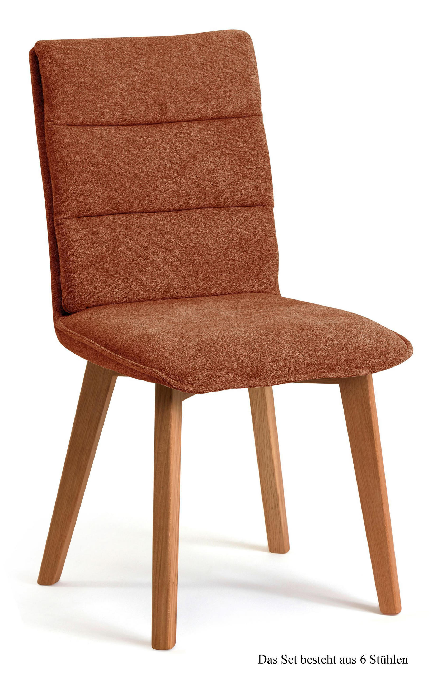 ESSZIMMERSTUHL (6er-Set) Darija 47x92x60 Eiche geölt/Cognac - Cognac/Eichefarben, Kunststoff (60/92/47cm) - 58aufmkessel