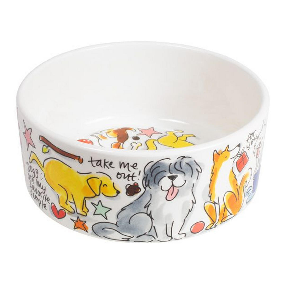 FUTTERNÄPFE Hund in Bunt - 15,5cm - Multicolor, Keramik (15.7/15.4/6.6cm) - Blond Amsterdam