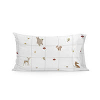KISSENBEZUG woods animals 50x75 cm mehrfarbig - Weiß, Textil (50/75cm) - Happy Friday