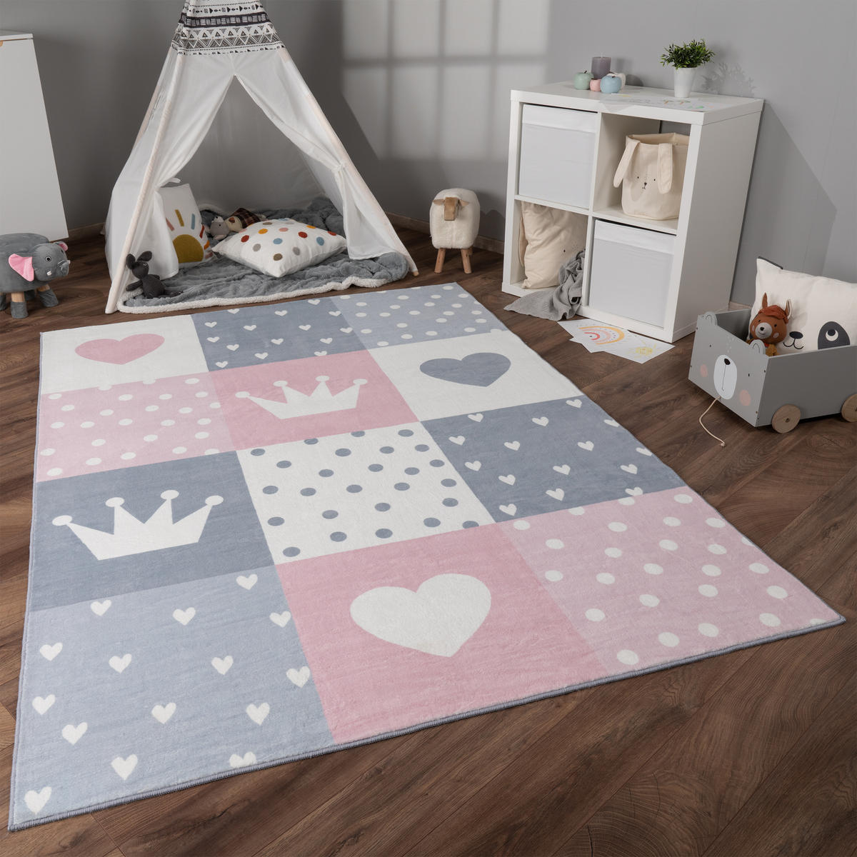 KINDERTEPPICH 140/200 cm Eliz 391 - Pink, Textil (140/200cm) - Paco Home