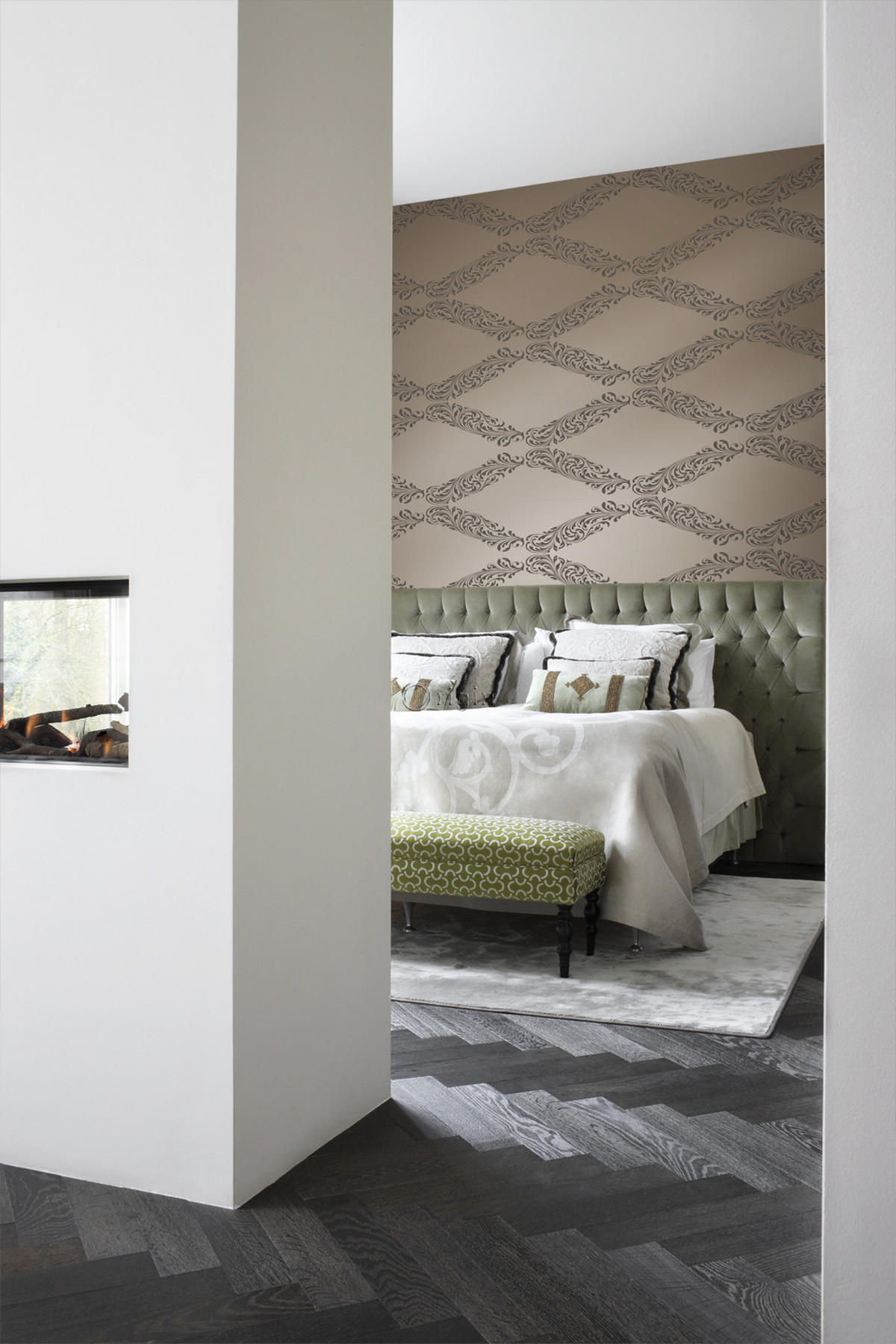 TAPETE Ornamente 53 cm x 10.05 m - Gelb, Papier (53/1000cm) - Origin Wallcoverings