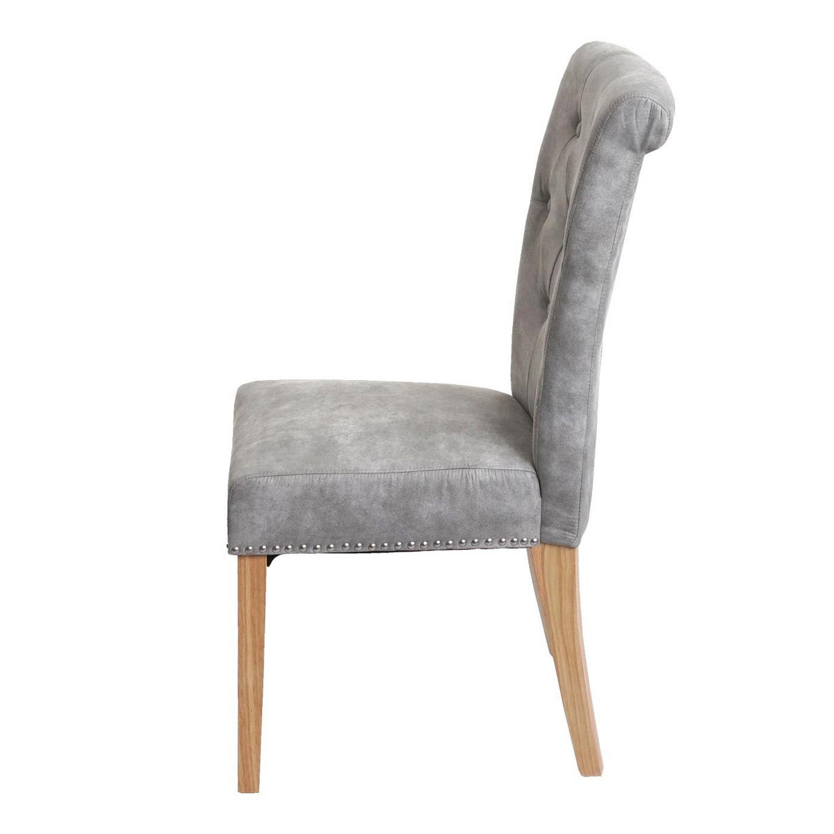 ESSZIMMERSTUHL FIELD Hellgrau 2er-Set - Hellgrau, Textil (47/98/62cm) - MCW