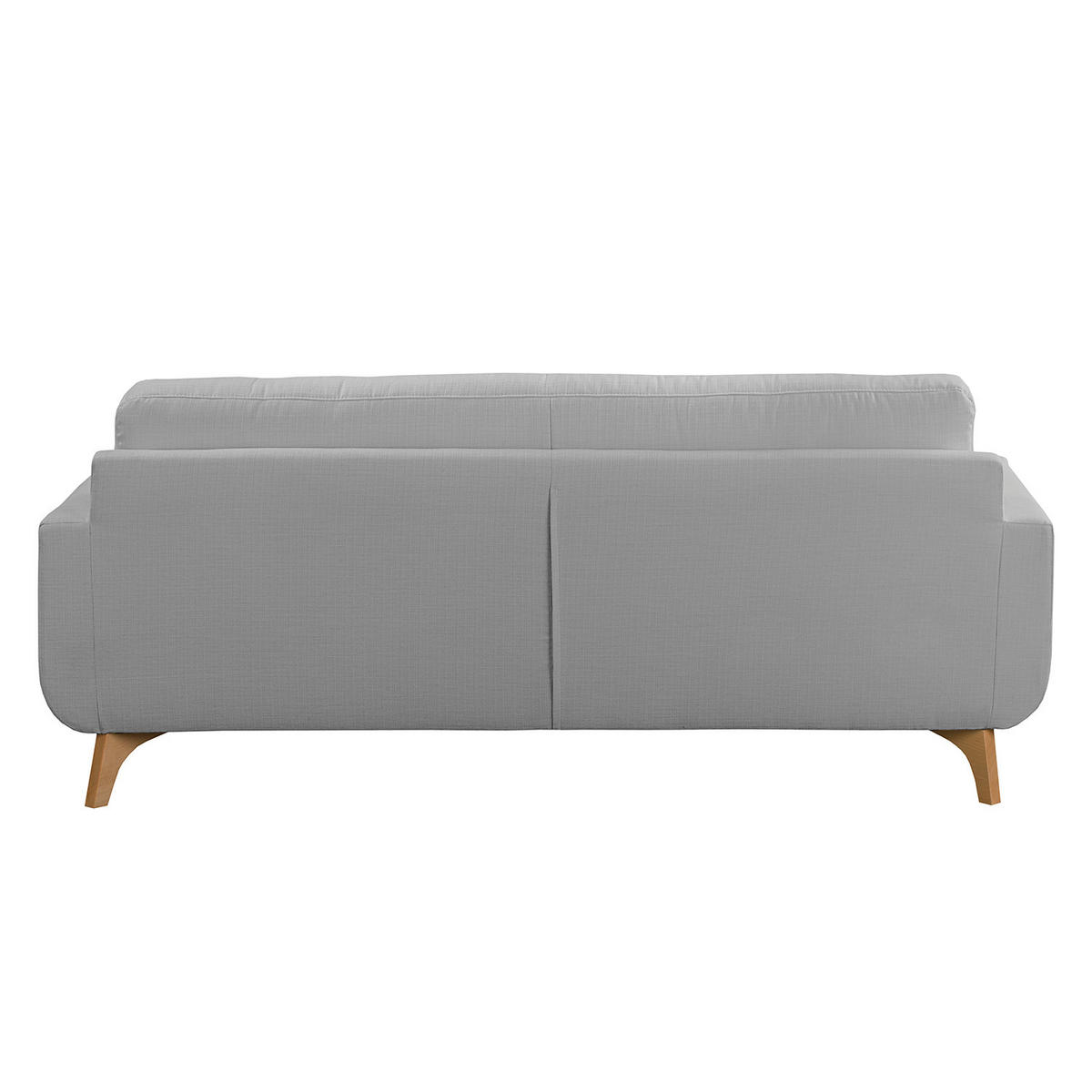 ECKSOFA mit Longchair - Strukturstoff - Grau, Textil (208/150cm) - home24