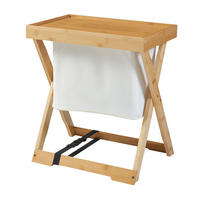 CAMPINGTISCH Hattfjelldal - Naturfarben, Naturmaterialien (32/48/53cm) - [en.casa]