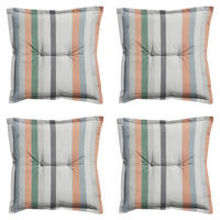 SITZKISSEN Righe 50/50 cm 4er-Set - Orange/Grau, Textil (50/5/50cm) - Madison