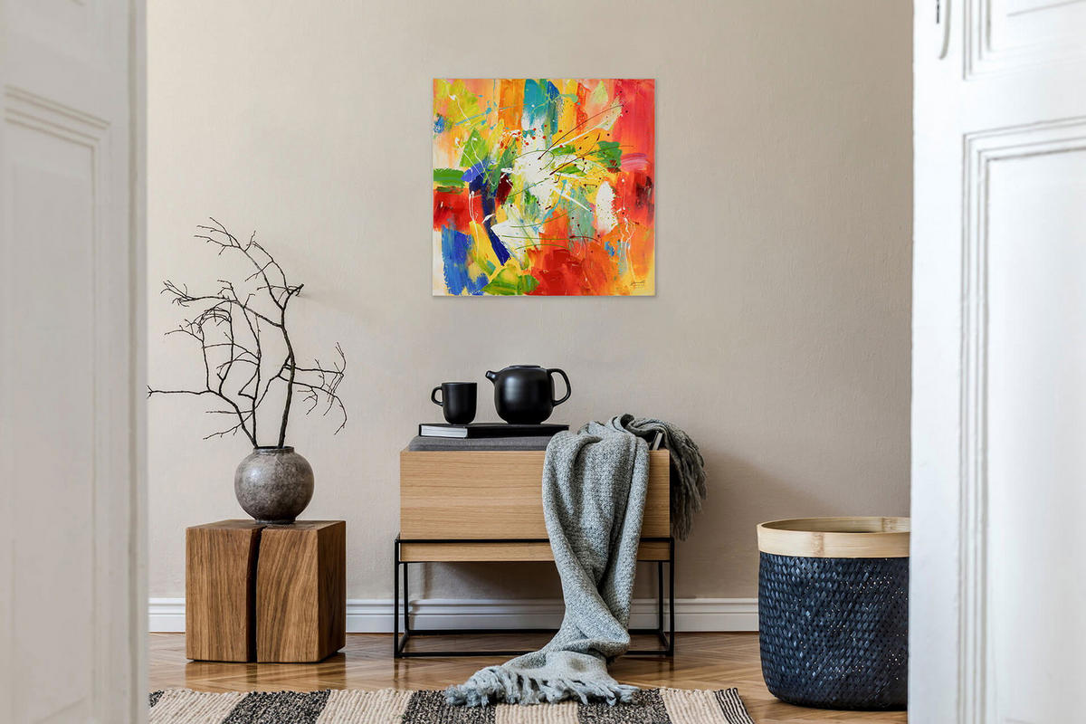 LEINWANDBILD 80/80 cm - Multicolor, Textil (80/80cm) - KUNSTLOFT
