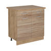 KÜCHENUNTERSCHRANK R-Line Sonoma 80 cm , AP Eiche - Honigeiche/Sonoma Eiche, Holzwerkstoff (80/81.6/60cm) - Vicco