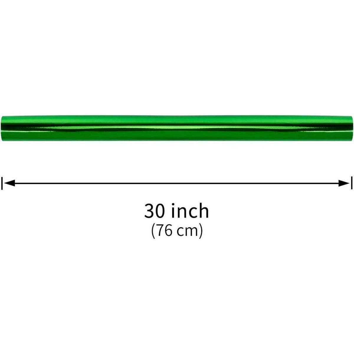 GESCHENKPAPIER Metallic Grün 76 cm x 10 m - Grün, Papier (5/76/5cm)