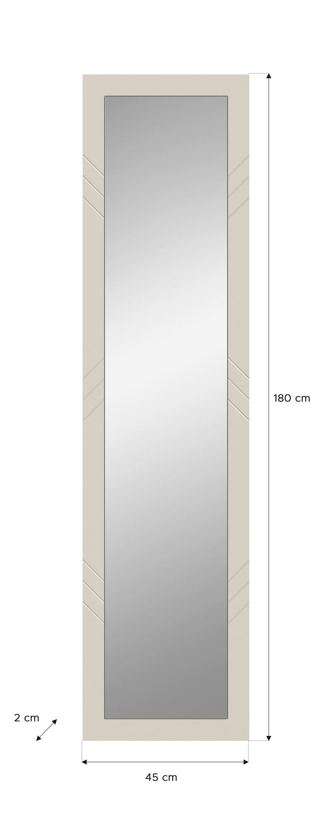 GARDEROBEN-SET NOTES 4-tlg. (B/H/T: ca. 215/190/35 cm) in sandbeige/sandbeige matt - Sandfarben, Holzwerkstoff (215/190/35cm)