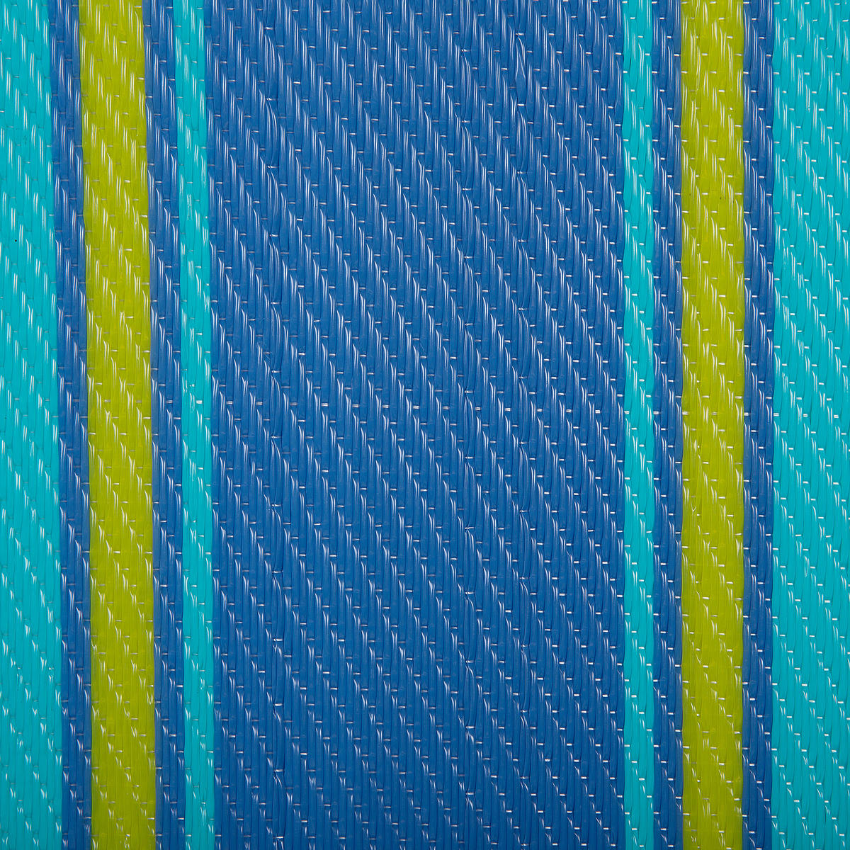 OUTDOOR-TEPPICH Alwar 180/120 cm - Blau, Kunststoff (120/180cm) - Beliani