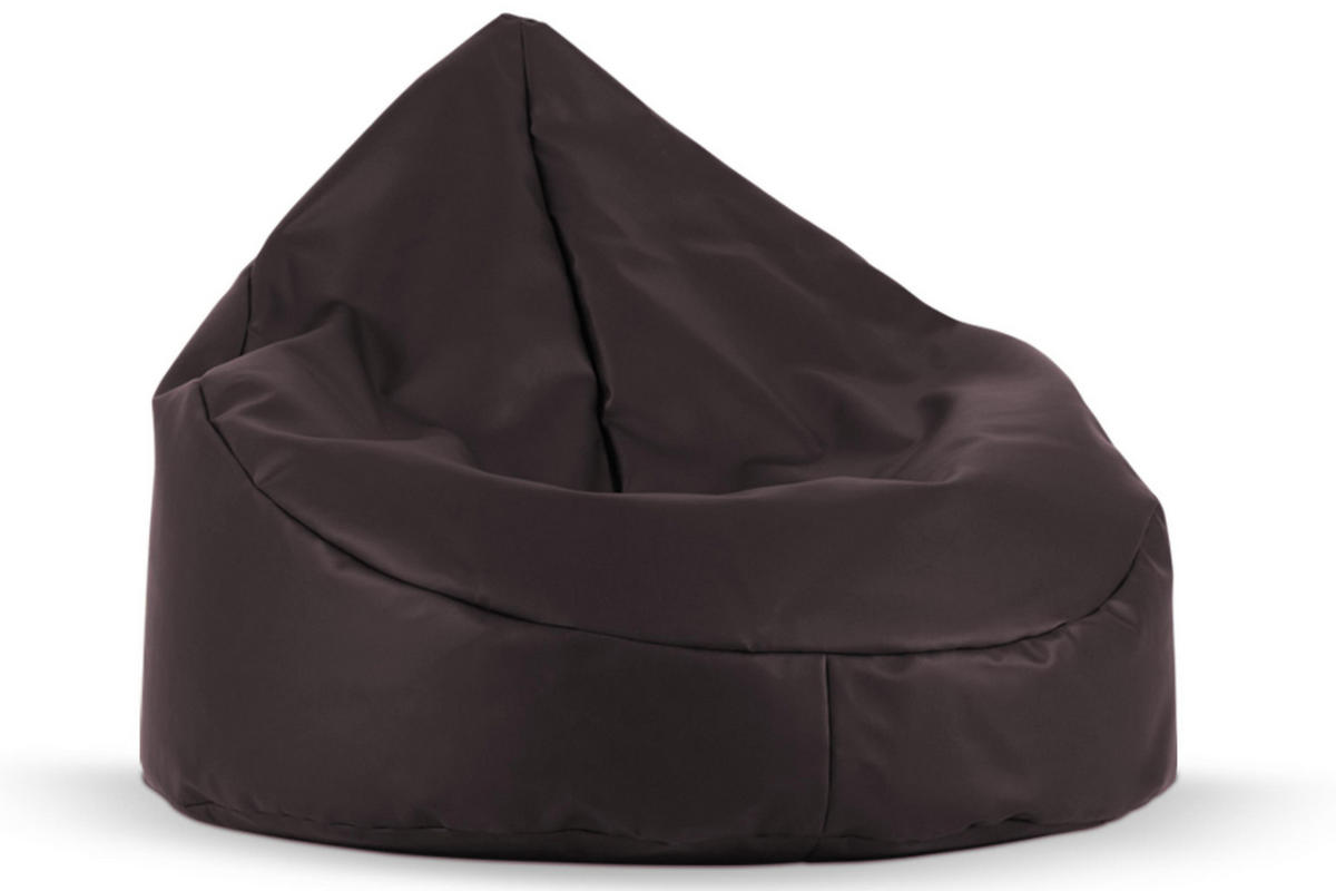 SITZSACK COSMO aus Lederoptik, Braun - Braun, Textil (85/80/85cm) - KONSIMO®