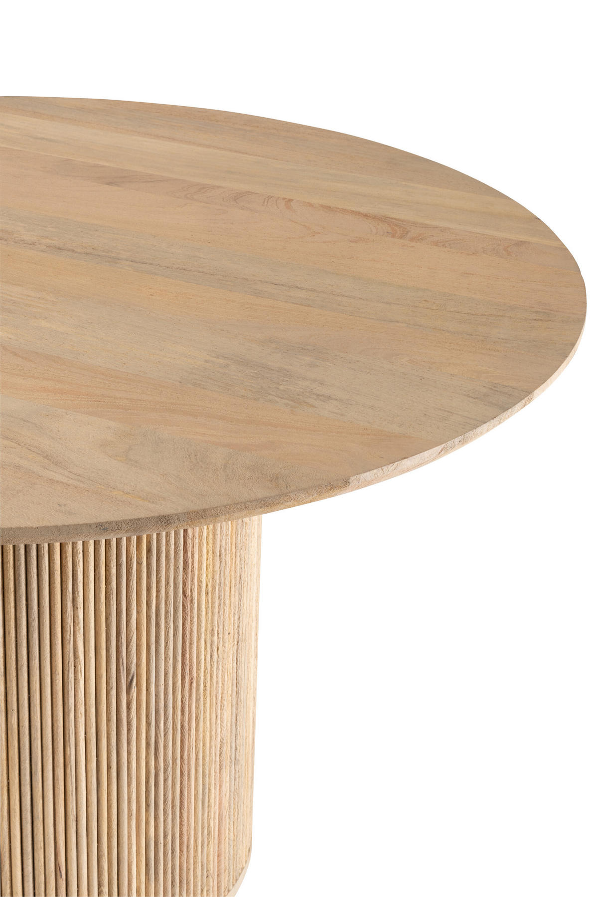 TISCH VINCENT - Holz - Natürliche - L - Naturfarben, Holz (120/120/77cm) - J-Line