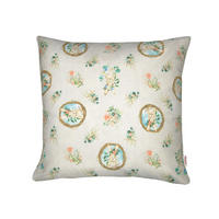 KISSENHÜLLE Hase Josefine romantisches Landhaus Design Kaninchen Alloverdruck 30/50 cm - Multicolor/Weiß, Textil (50/50cm) - beties Heimtextil