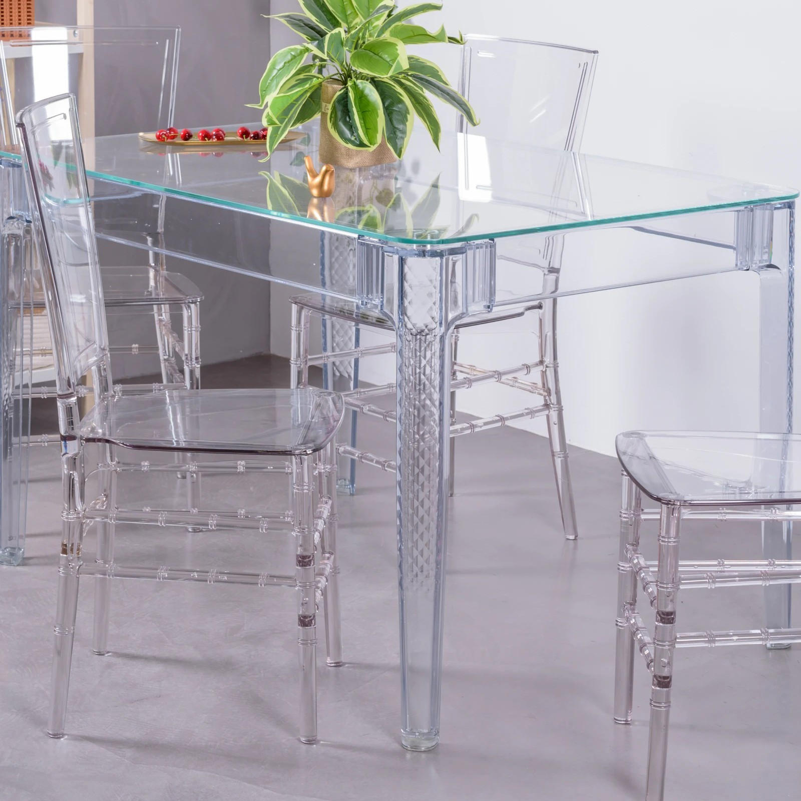 GLASTISCH Rechteckig Transparent 80/120/74 cm - Transparent, Glas (80/120/74cm) - Nest Dream