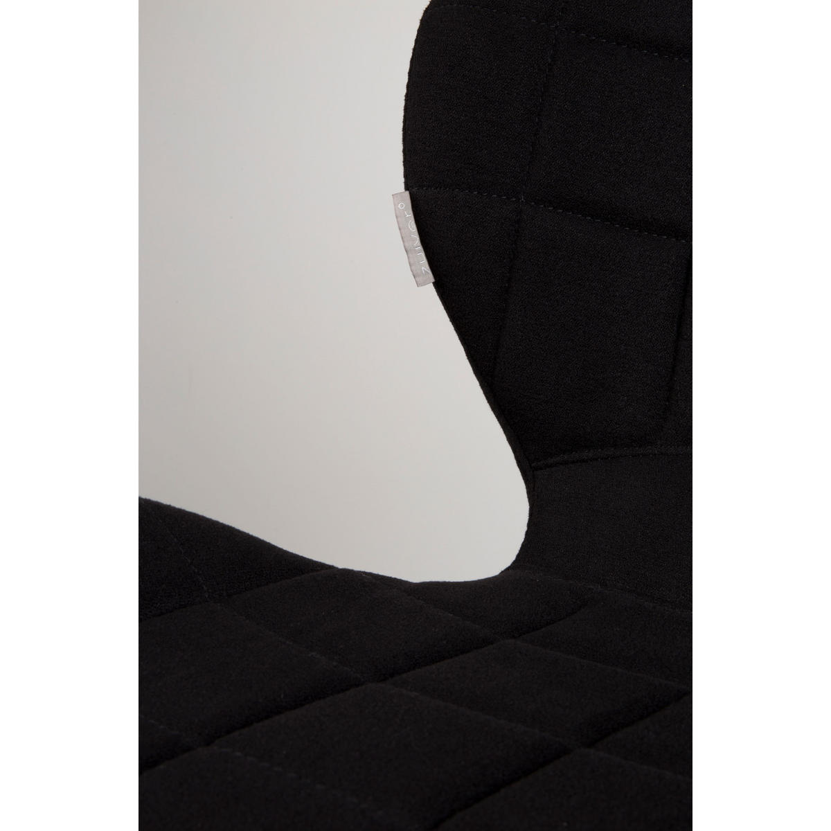 ESSZIMMERSTUHL OMG Schwarz - 2 er Set - Schwarz, Textil (51/79/59cm) - Zuiver