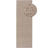 WOLLTEPPICH Lana Beige 80x250 cm - Beige, Textil (80/250cm) - benuta Pure