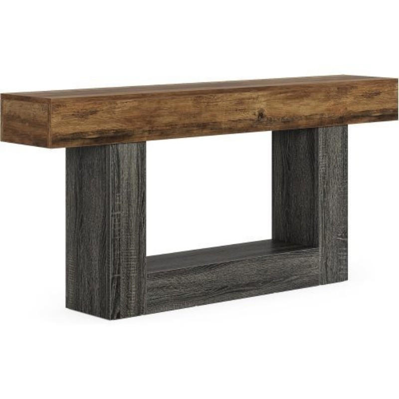 KONSOLENTISCH Grau-Braun 160/30/82 cm - Graubraun, Holzwerkstoff (30/160/82cm) - PANGIVO