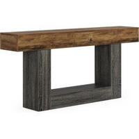KONSOLENTISCH Grau-Braun 160/30/82 cm - Graubraun, Holzwerkstoff (30/160/82cm) - PANGIVO