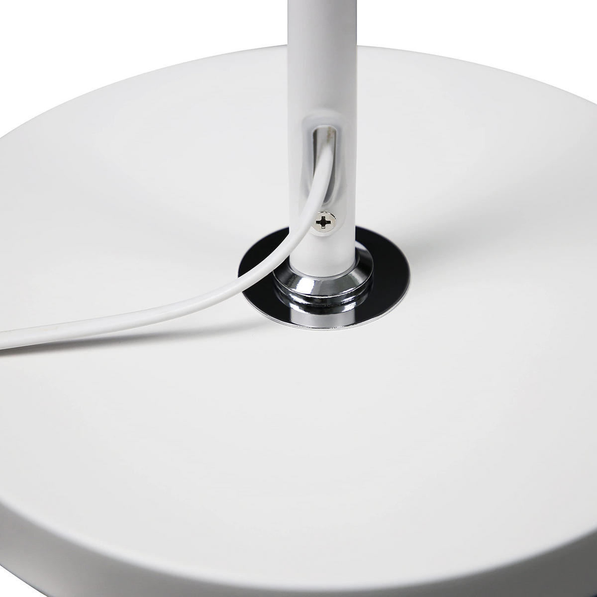 STEHLEUCHTE Merle 25/20/143 cm - Weiß, Metall (22/15/166cm) - Nettlife