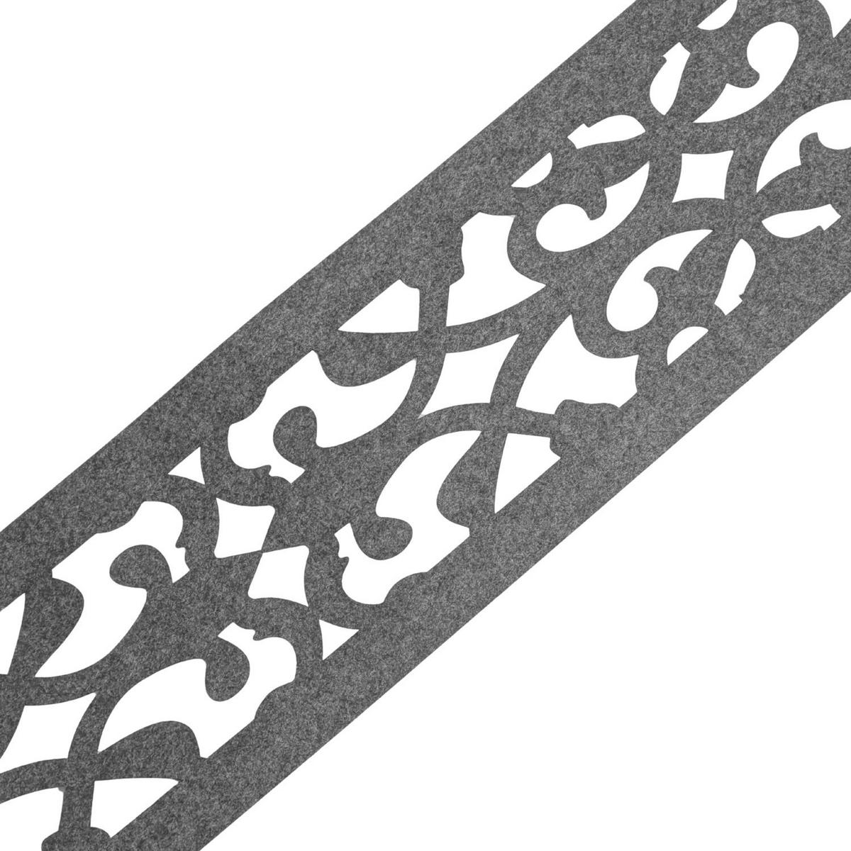 SICHTSCHUTZSTREIFEN Design Vlies Dekor Orient Einzelstreifen Hellgrau 2,55m - Hellgrau, Kunststoff (260/19cm) - ZAUN|ZU