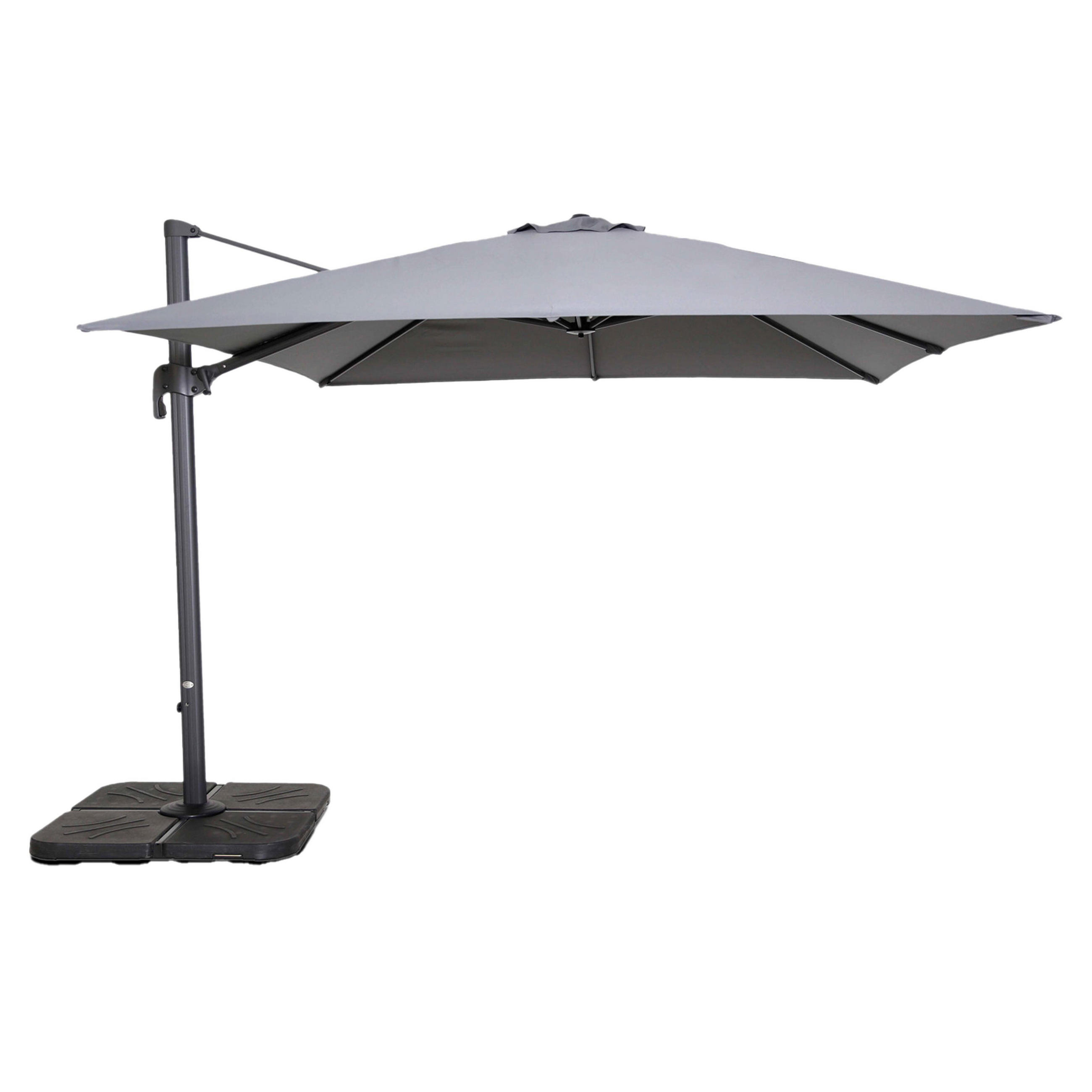 Oviala Sonnenschirm Grau 300x300 cm