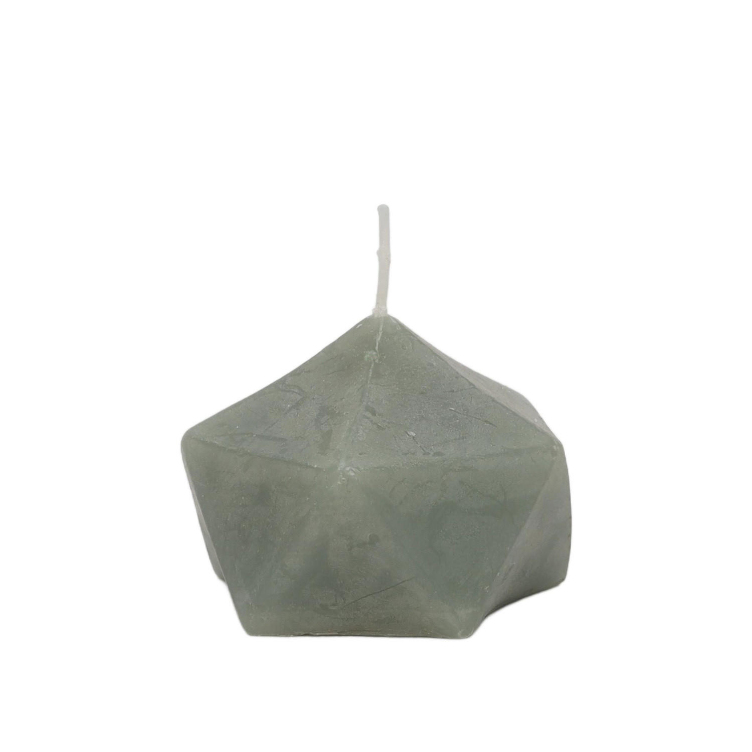 DEKO-KERZE Origami-Form Arty 7/7/5 cm - Grün, Paraffin (7/5/7cm) - Homea