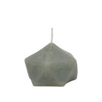 DEKO-KERZE Origami-Form Arty 7/7/5 cm - Grün, Paraffin (7/5/7cm) - Homea