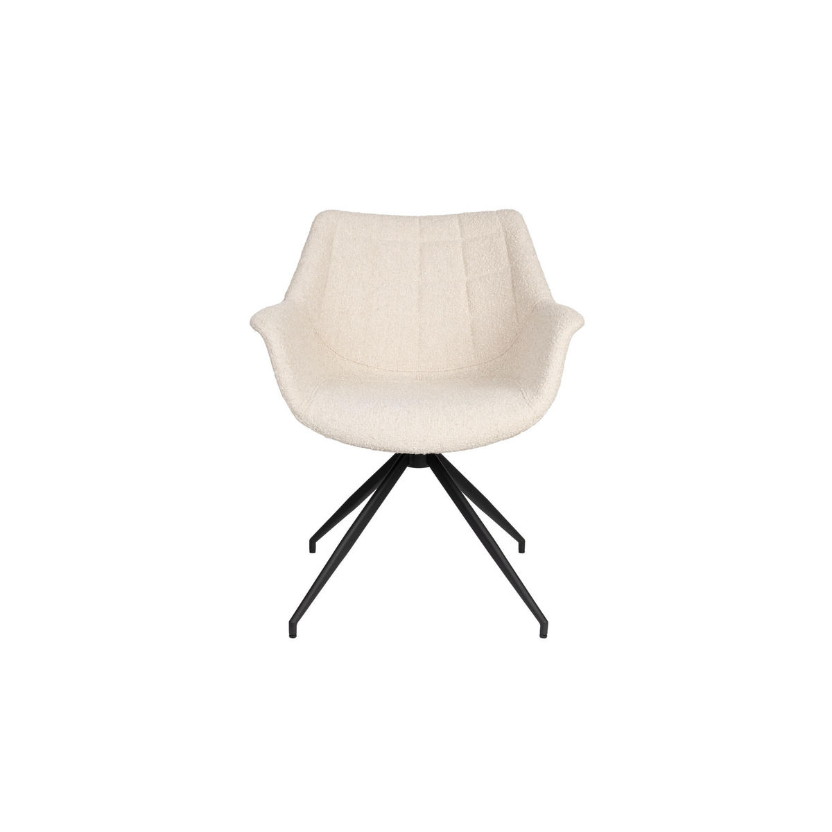 ESSZIMMERSTUHL Doulton Swivel Natur - 2 er Set - Beige, Textil (67/80/61cm) - Zuiver