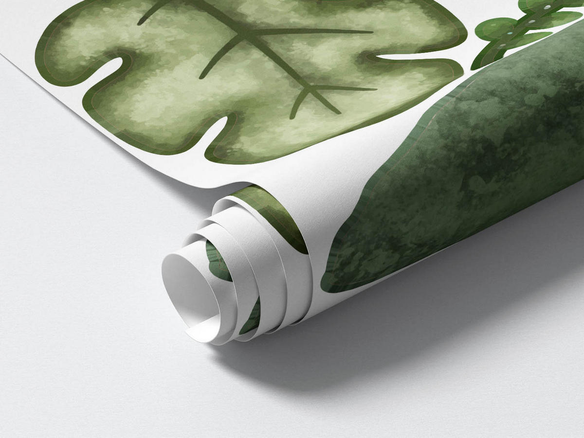 WANDAUFKLEBER 100x105cm - Ein bezaubernder Elefant - Multicolor, Kunststoff (100/105/0.1cm) - Wallfluent