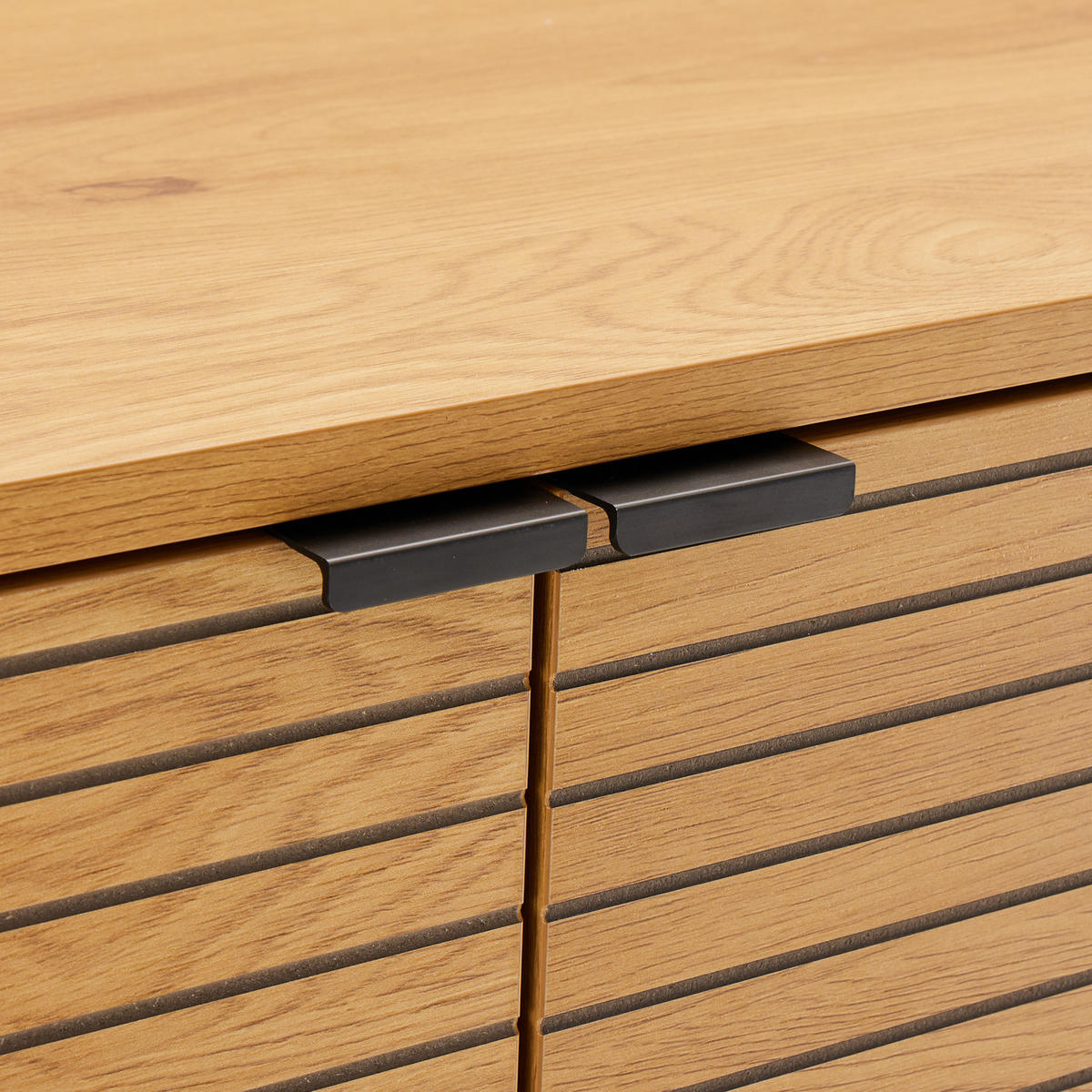 GESCHIRRSCHRANK Stinna 80/40/130 cm - Braun, Holzwerkstoff (40/130/80cm) - Happy Garden