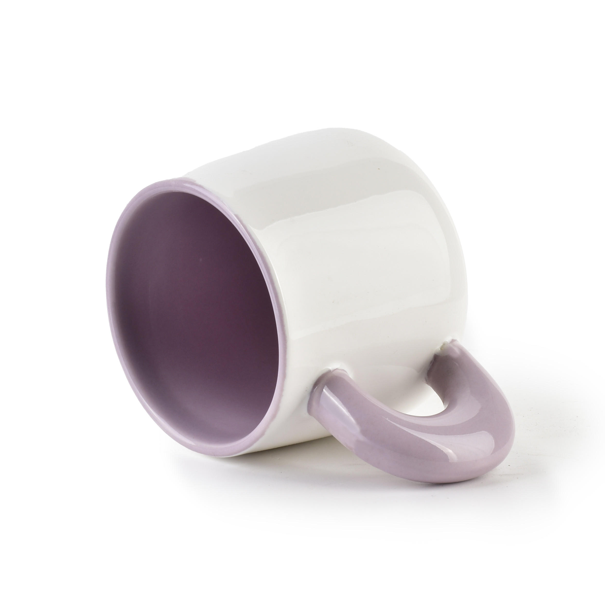 BECHER Basic Nature Violett 13/8.5/8 cm Keramik - Violett, Keramik (0.25L) - Mondex