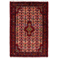 TEPPICH Assadabad Mehrfarbig 102/70 cm Schurwolle - Multicolor, Textil (70/102cm) - Looma