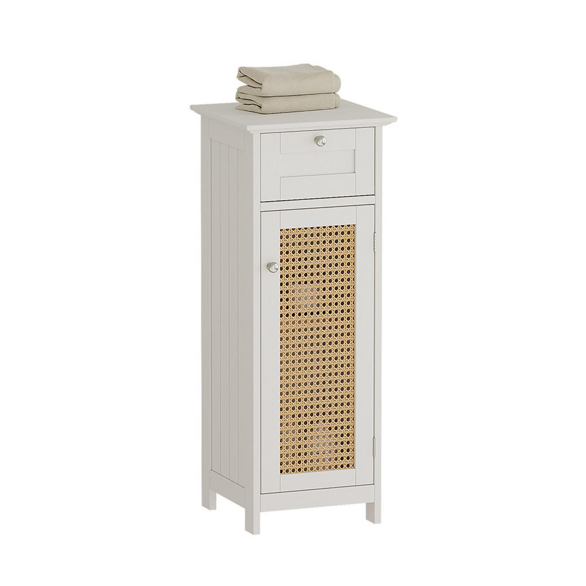 MIDISCHRANK Rosario Weiß 32 x 87 cm mit Tür und Schublade - Weiß, Holzwerkstoff (32/87/30cm) - Vicco