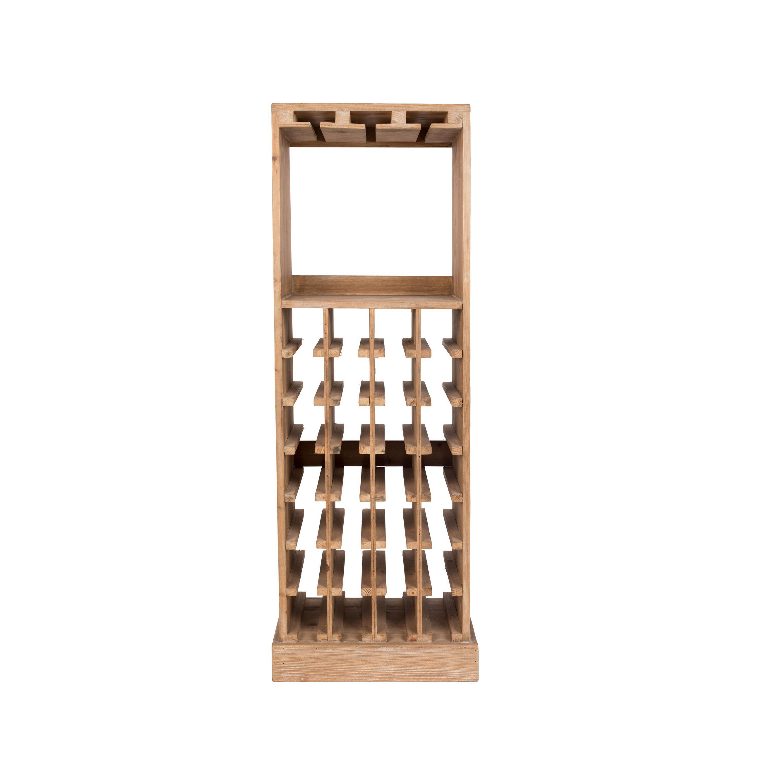 WEINSCHRANK Claude Holz Braun - Braun, Holz (43.5/118.5/315cm) - Dutchbone