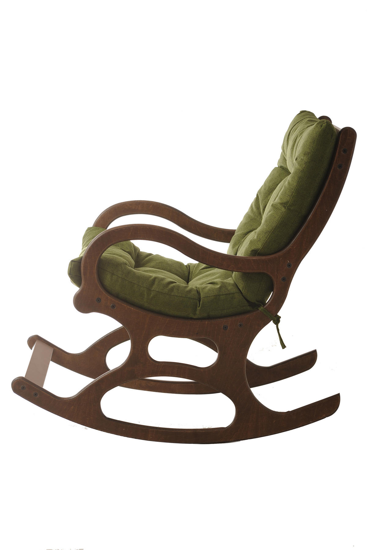 SCHAUKELSTUHL PFOENIX mit Holzgestell - Grün, Holz (65/100/105cm) - Stuhlmann