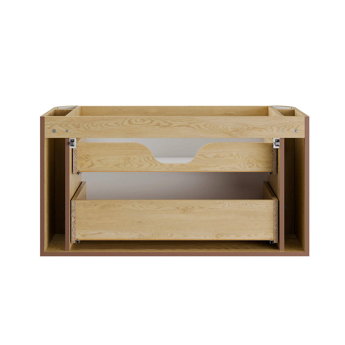 WASCHTISCH 100cm Mila Helle Eiche - Braun, Holzwerkstoff (100/52/46cm) - Petits-meubles