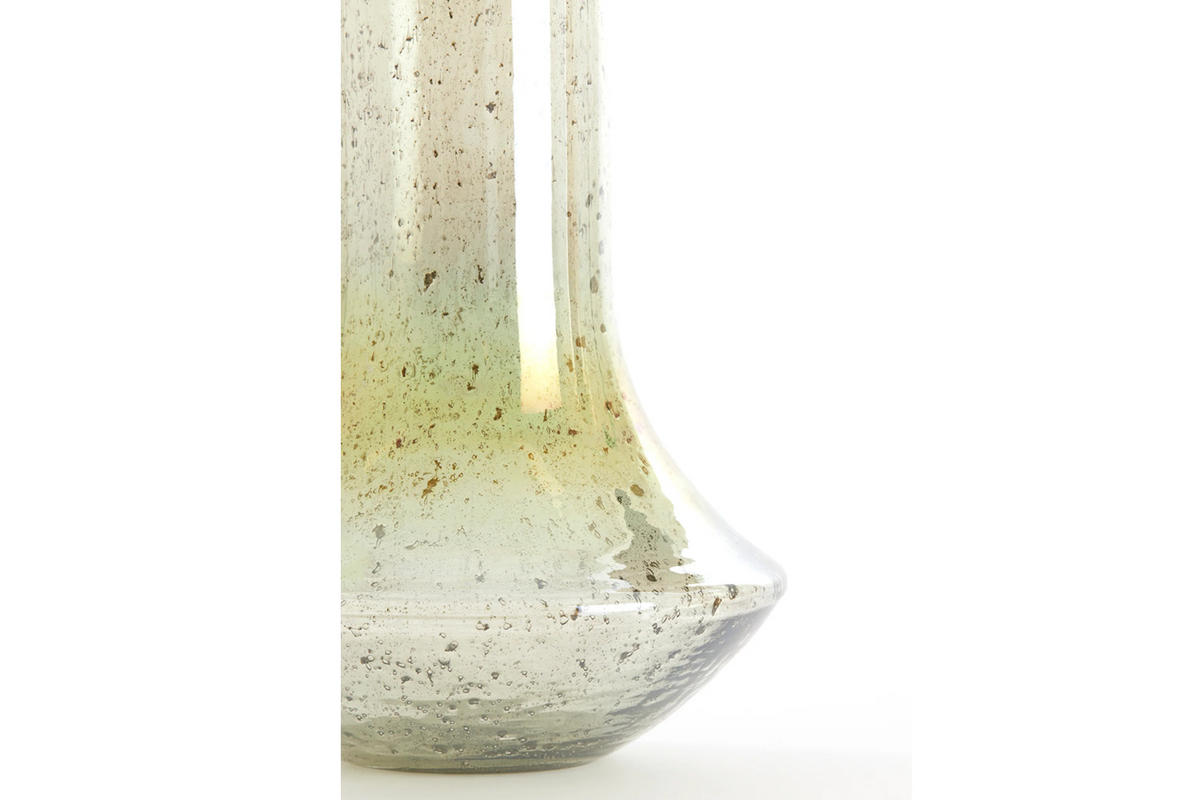 GLASVASE LEANNA Ø25x40 cm, Glas, Grün - Grün, Glas (25/40cm) - Light & Living