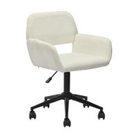 DREHSTUHL Stoffbezug höhenverstellbar & 360° drehbar - Beige, Textil/Metall (54/85/56cm)