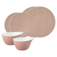 BASIC-SET Life Fashion Posh Rose 6er Set - Rosa, Keramik (1/1/1cm) - Seltmann Weiden