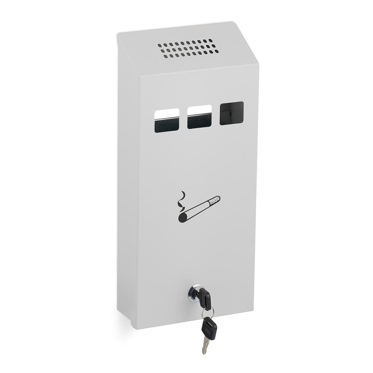 WANDASCHENBECHER - Weiß, Metall (15cm) - Relaxdays