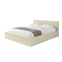 POLSTERBETT mit Bettkasten und Lattenrost, Bett mit Matratze H3/H4 - EMMI-V1 120x200 Beige - Taupe, Holzwerkstoff/Textil (120/200cm) - ALTDECOR