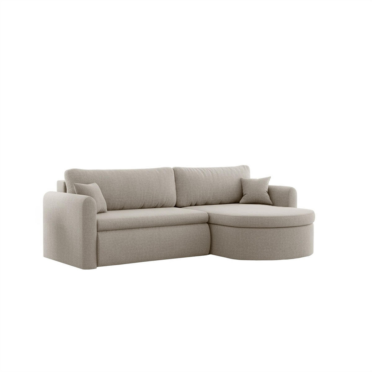 ECKSOFA Feliz In Faro - Beige, Holzwerkstoff/Textil (250/160cm) - Fun Möbel