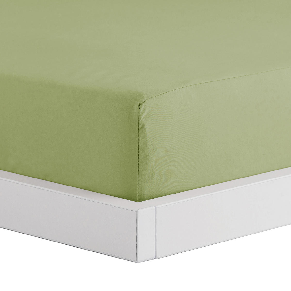 SPANNBETTTUCH Micros - Grün, Textil (180/200cm) - home&you