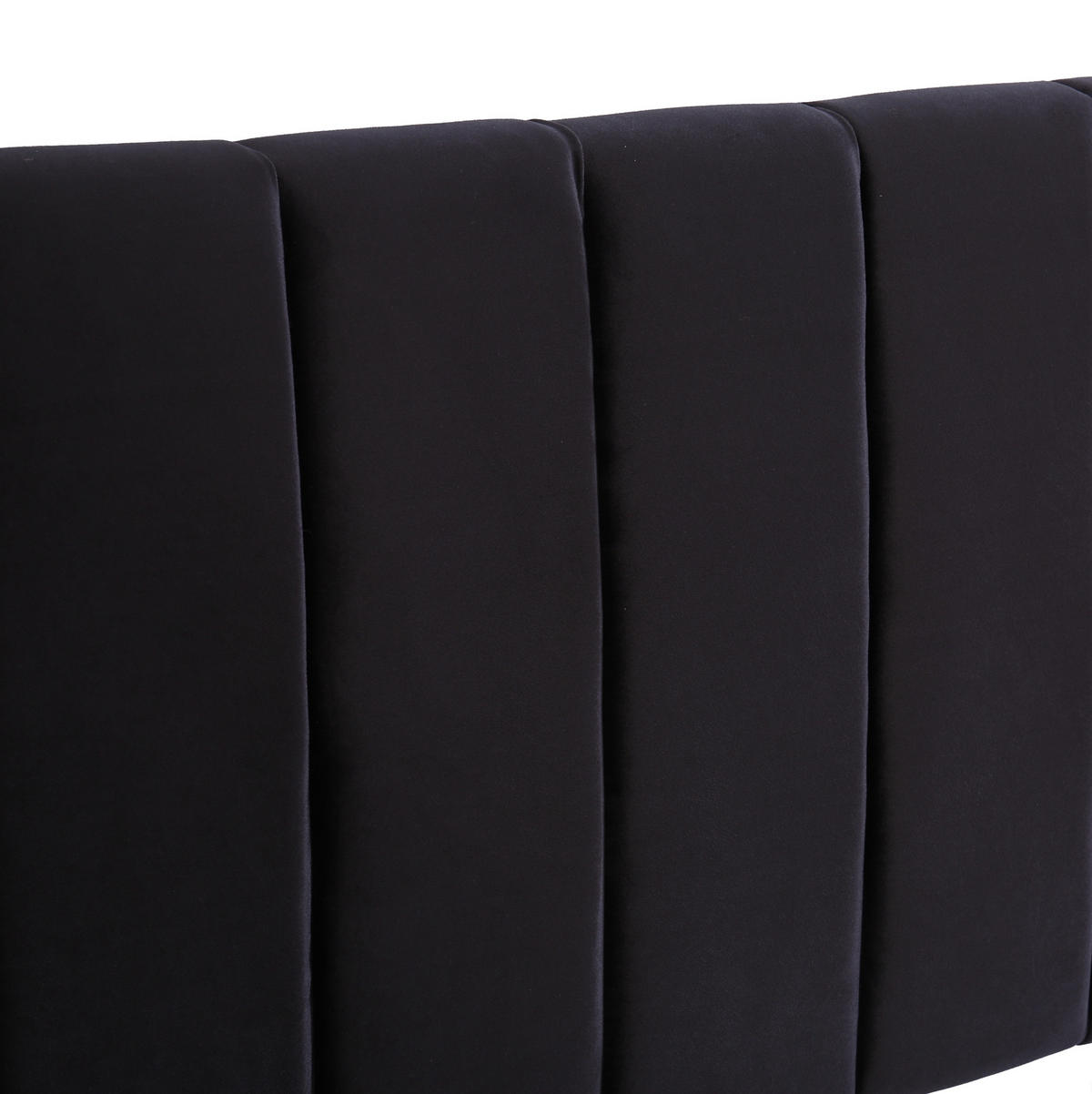 POLSTERBETT mit 2 Schubladen 160x200 cm Samt Schwarz - Schwarz, Holz (160/200cm) - Meubliv