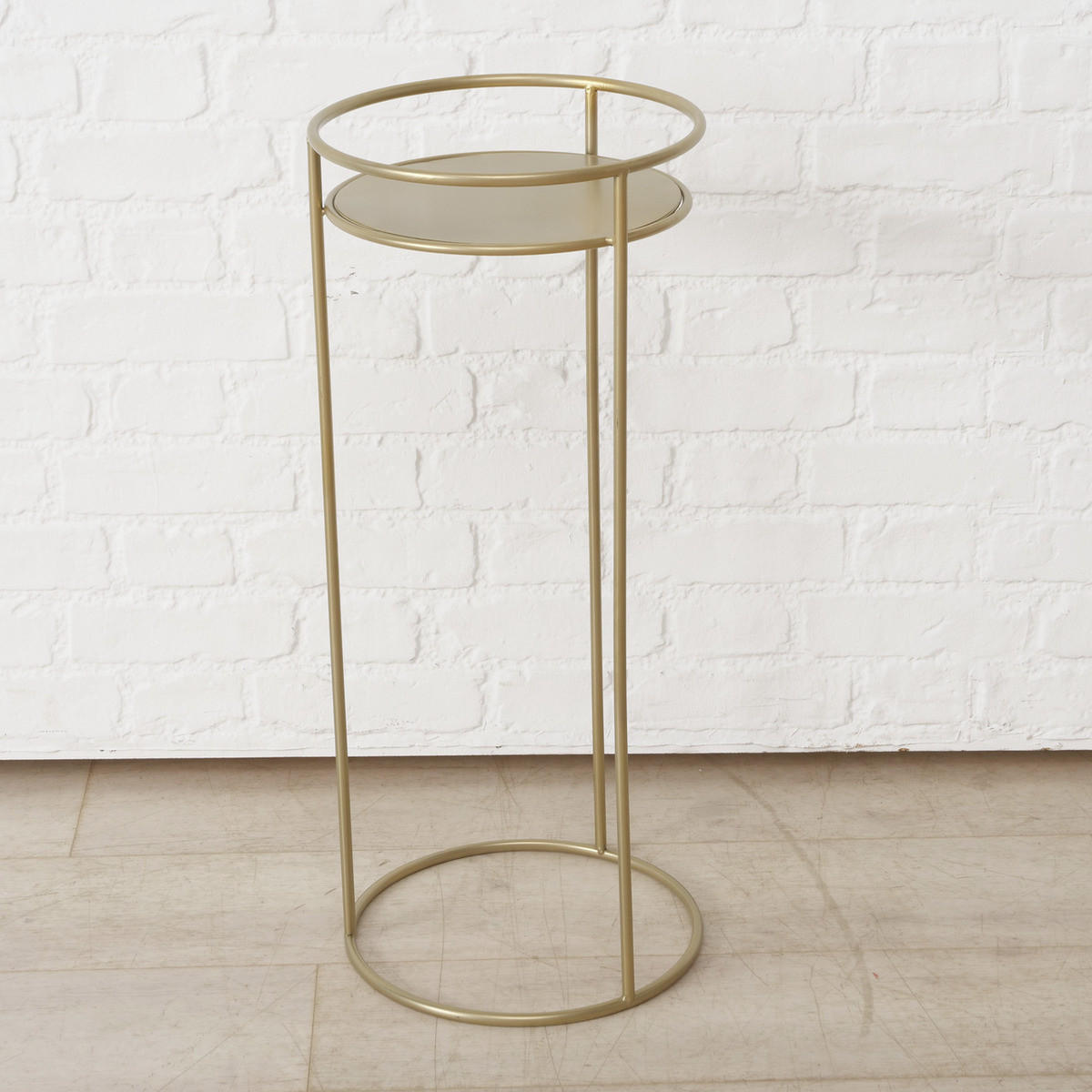 BLUMENSTÄNDER Metall Ricky 50-70 cm 3er-Set - Goldfarben, Metall (30/30/70cm) - Boltze Home