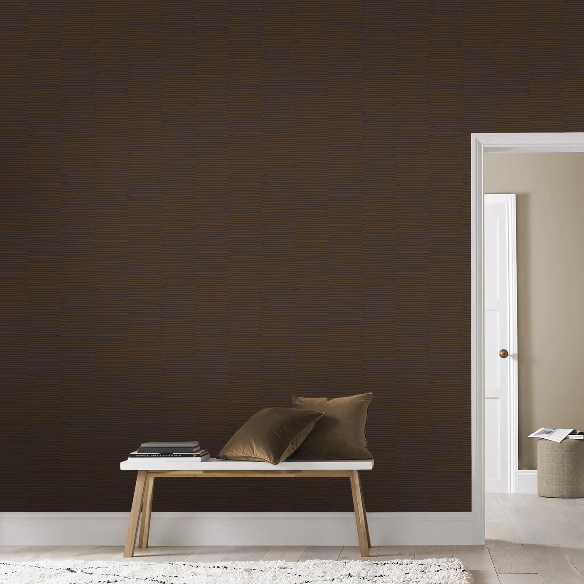 VLIESTAPETE - Harmonie braun - Braun, Papier/Kunststoff (53/1000cm) - Superfresco Easy