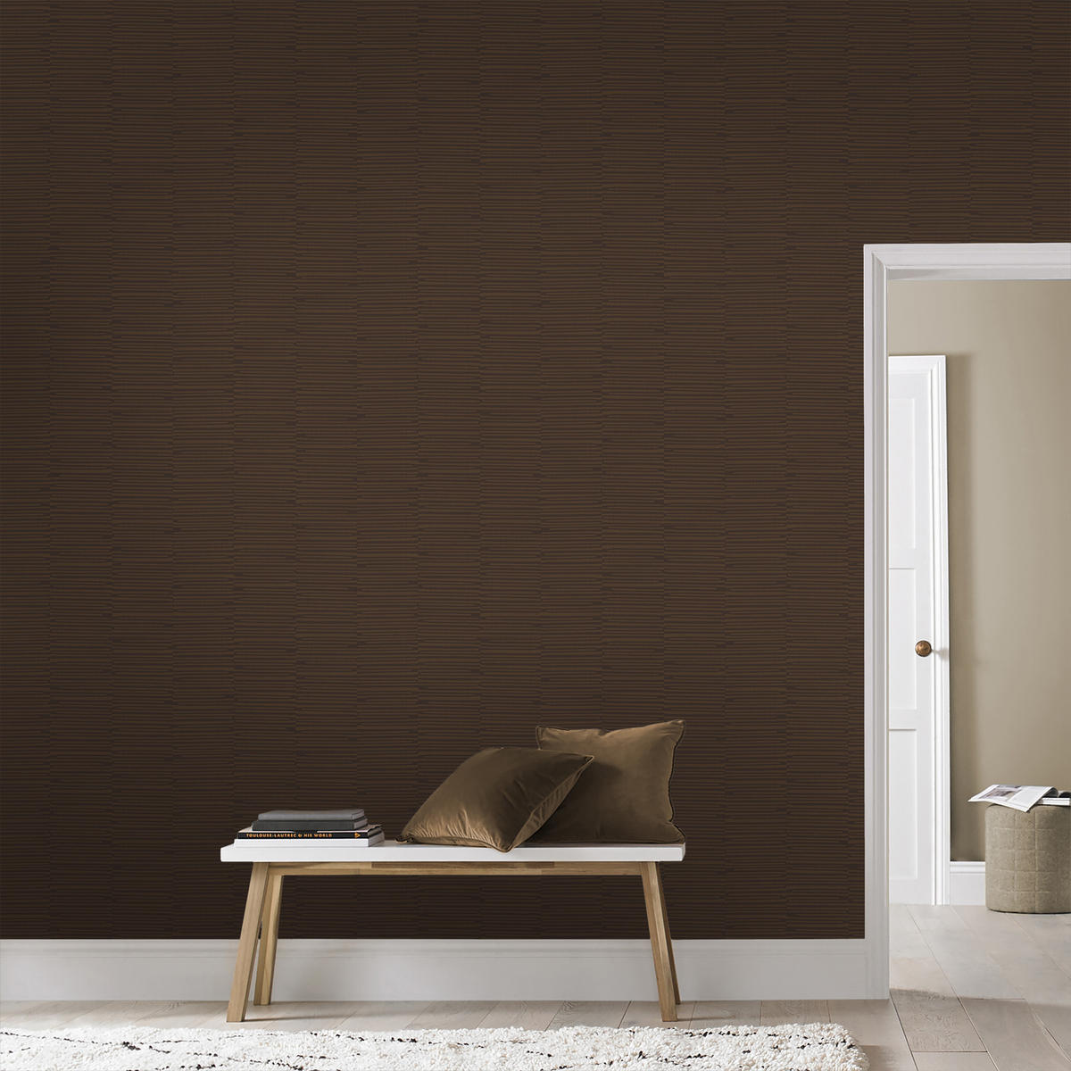 VLIESTAPETE - Harmonie braun - Braun, Papier/Kunststoff (53/1000cm) - Superfresco Easy